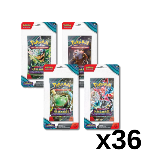Case scellée Blisters Mascarade Crépusculaire Pokémon Français [EV06]